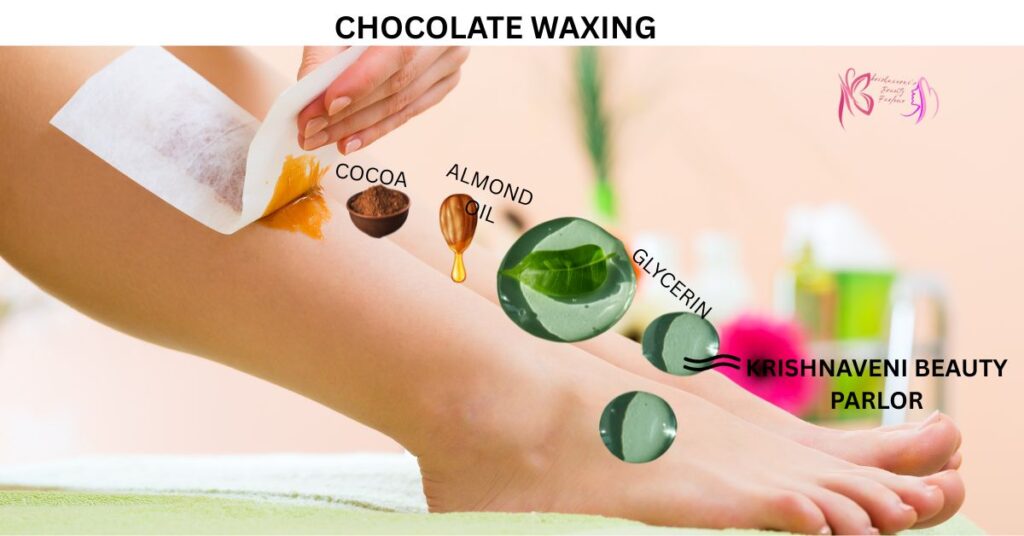Chocolate waxing in Karimnagar for smooth glowing skin at Krishnaveni Beauty Parlour