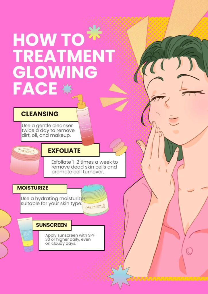 Daily skincare routine for glowing bridal skin